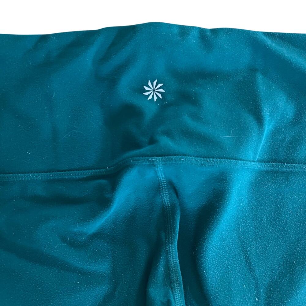 Athleta Elation Asym Colorblock 7/8 Tights in Dragonfly Green, S - Picture 4 of 6